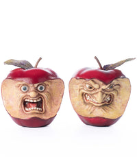 Toxic Terry & Noxious Nelson Apples Set of 2 - Katherine's Collection