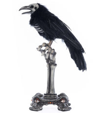 Crow On Skeleton Hand Perch - Katherine's Collection