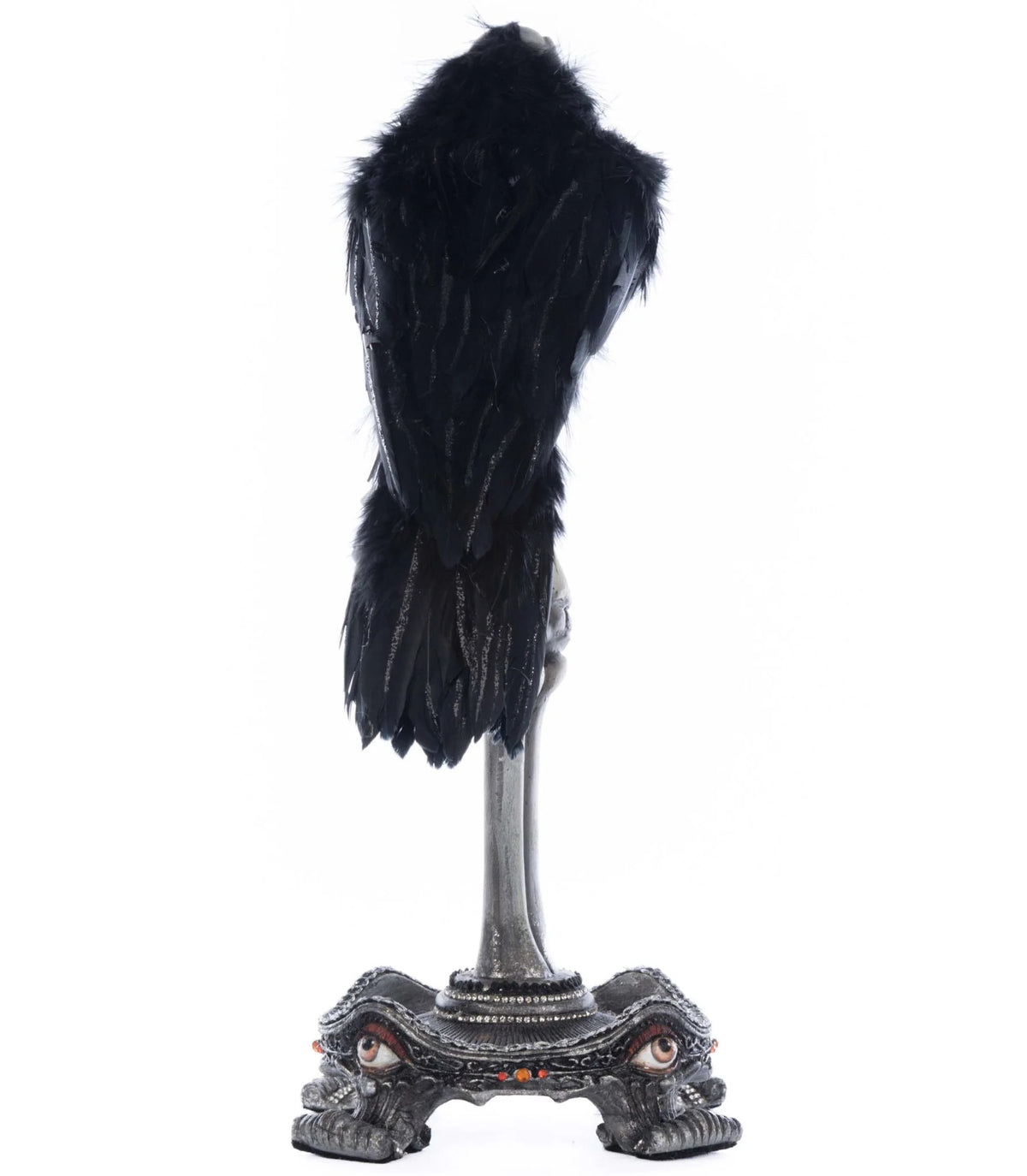 Crow On Skeleton Hand Perch - Katherine's Collection