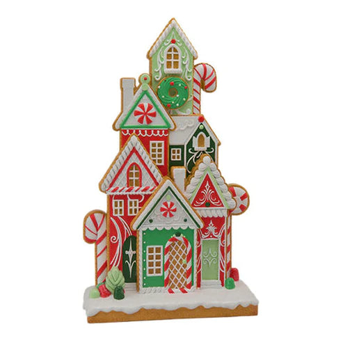 Village Gingerbread House with Sprinkles