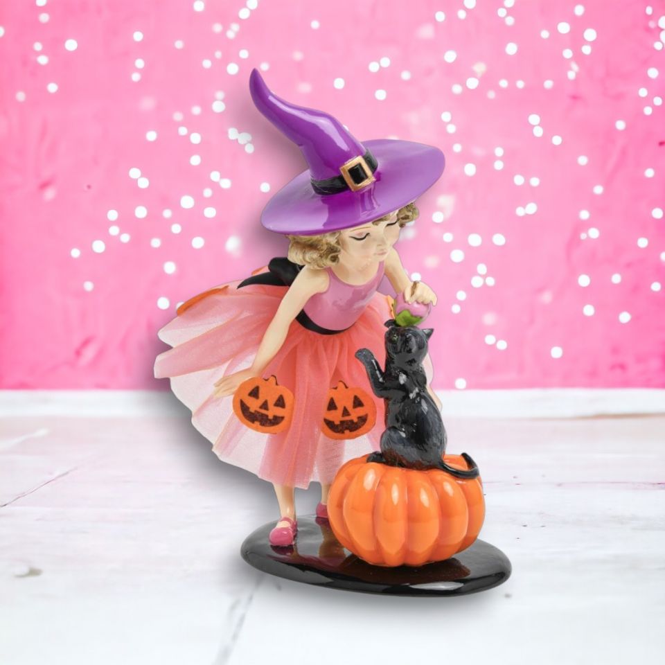 12" Witch Girl w/Cat