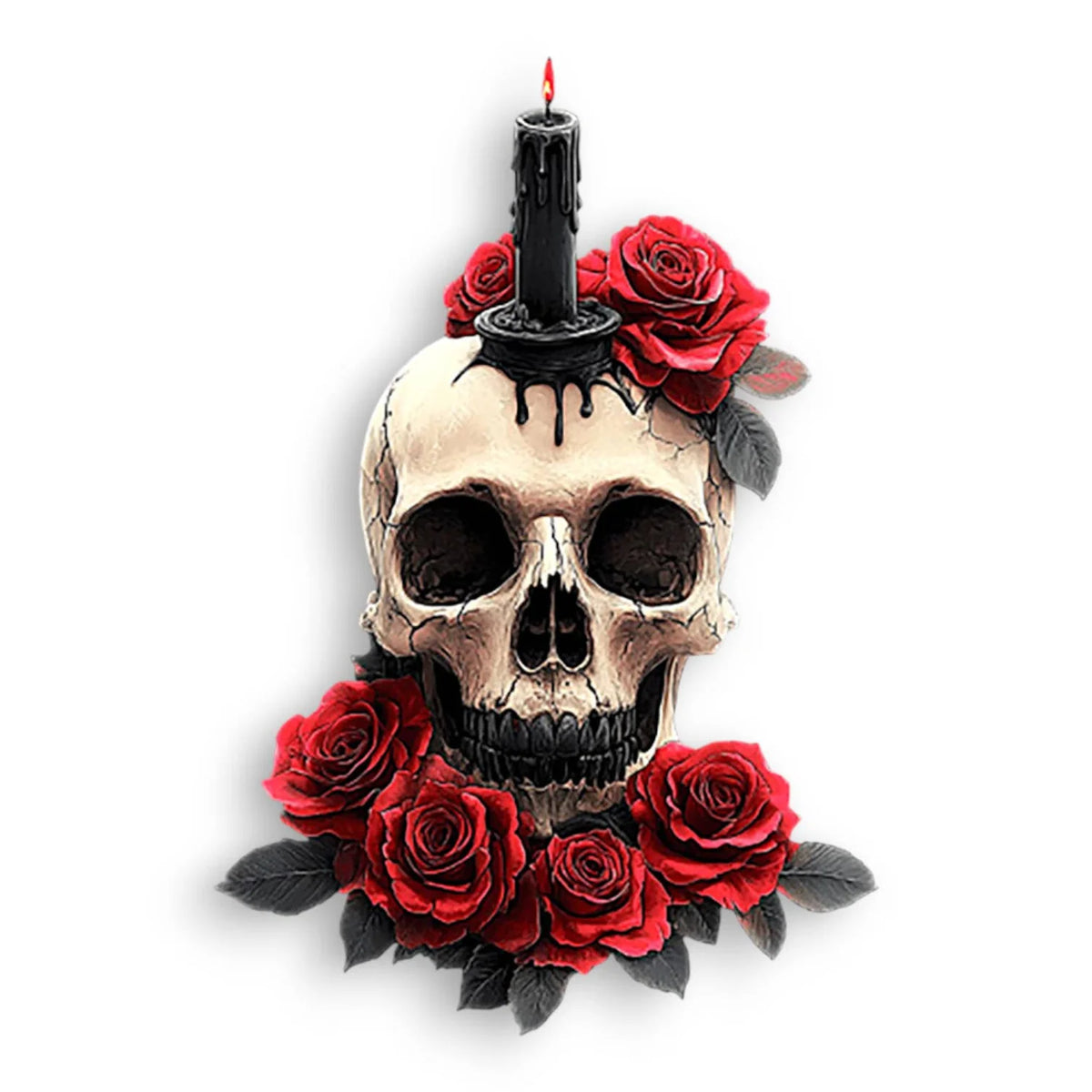 14" LED Skull Wedding Candle
