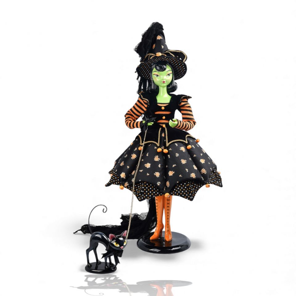 36" Witch with Cat
