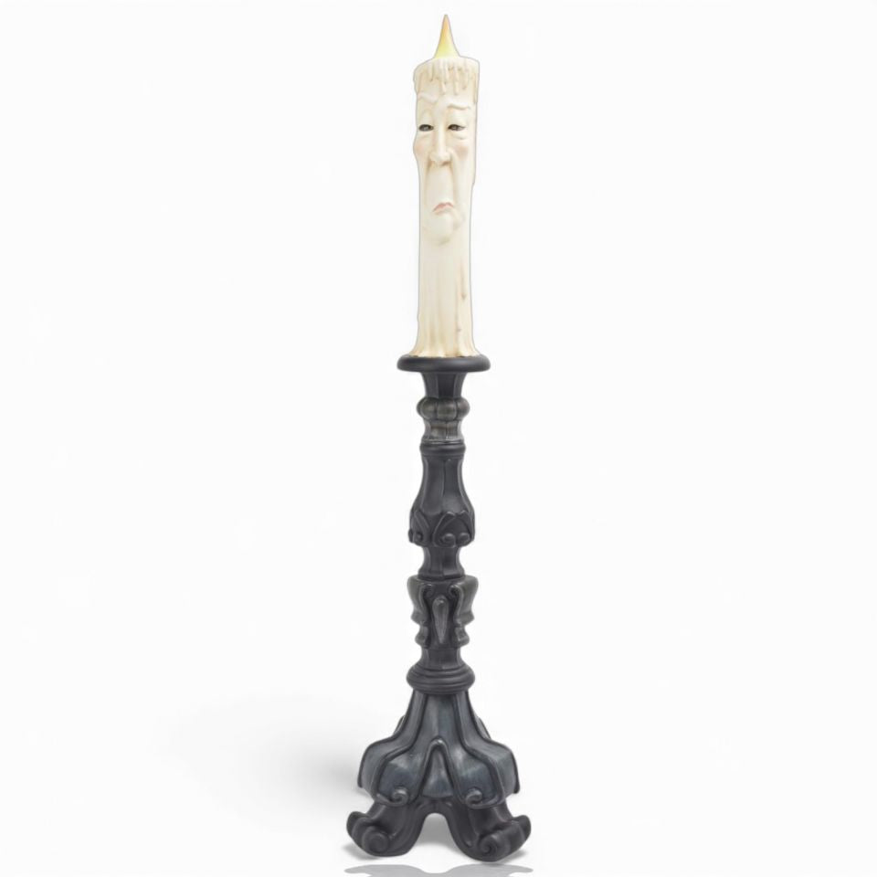 24" Spooky Face Candleholder