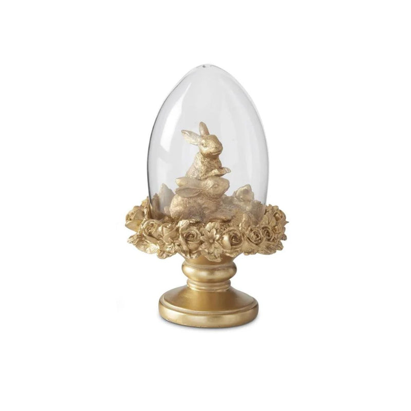 6" Gold Cloche with Egg Assorted