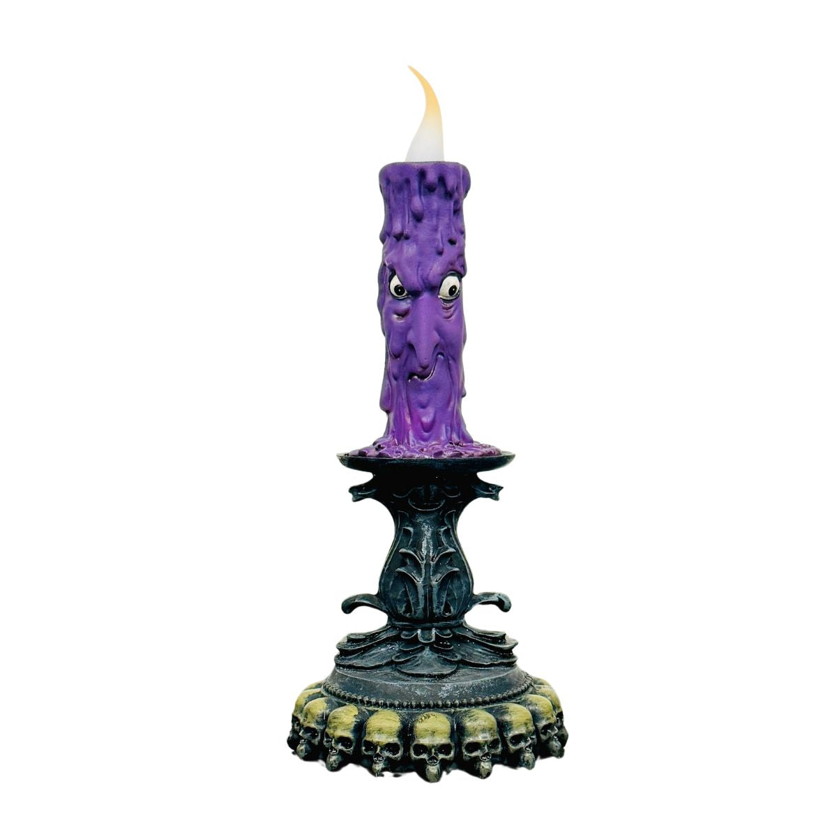 9" LED Ghost Face Candle Assorted