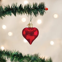 Shiny Red Heart - Old World Christmas Ornament