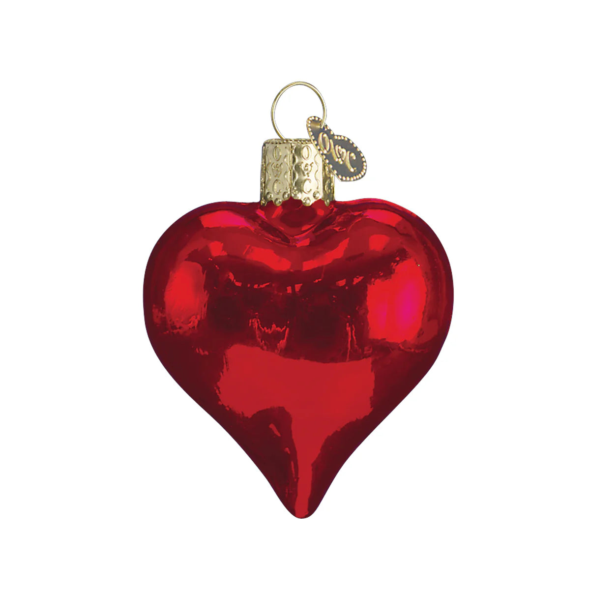 Shiny Red Heart - Old World Christmas Ornament
