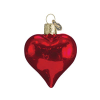 Shiny Red Heart - Old World Christmas Ornament