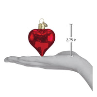 Shiny Red Heart - Old World Christmas Ornament