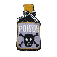 Poison Bottle Halloween Potion Throw Pillow