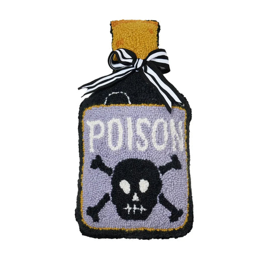 Poison Bottle Halloween Potion Throw Pillow