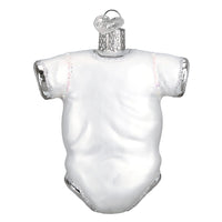Baby Onesie White - Old World Christmas Ornament