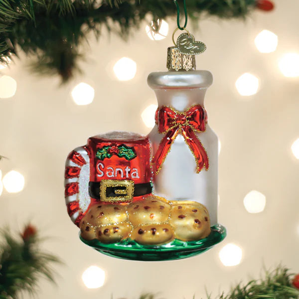 Santas Milk & Cookies - Old World Christmas Ornament