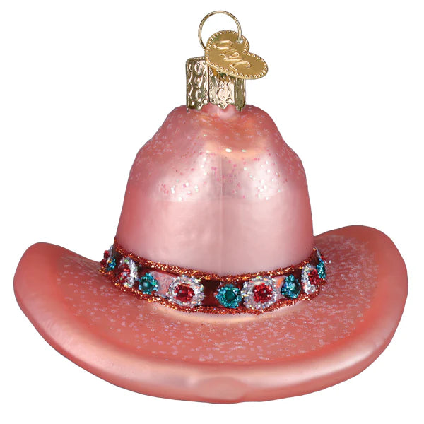 Cowgirl Hat - Old World Christmas Ornament