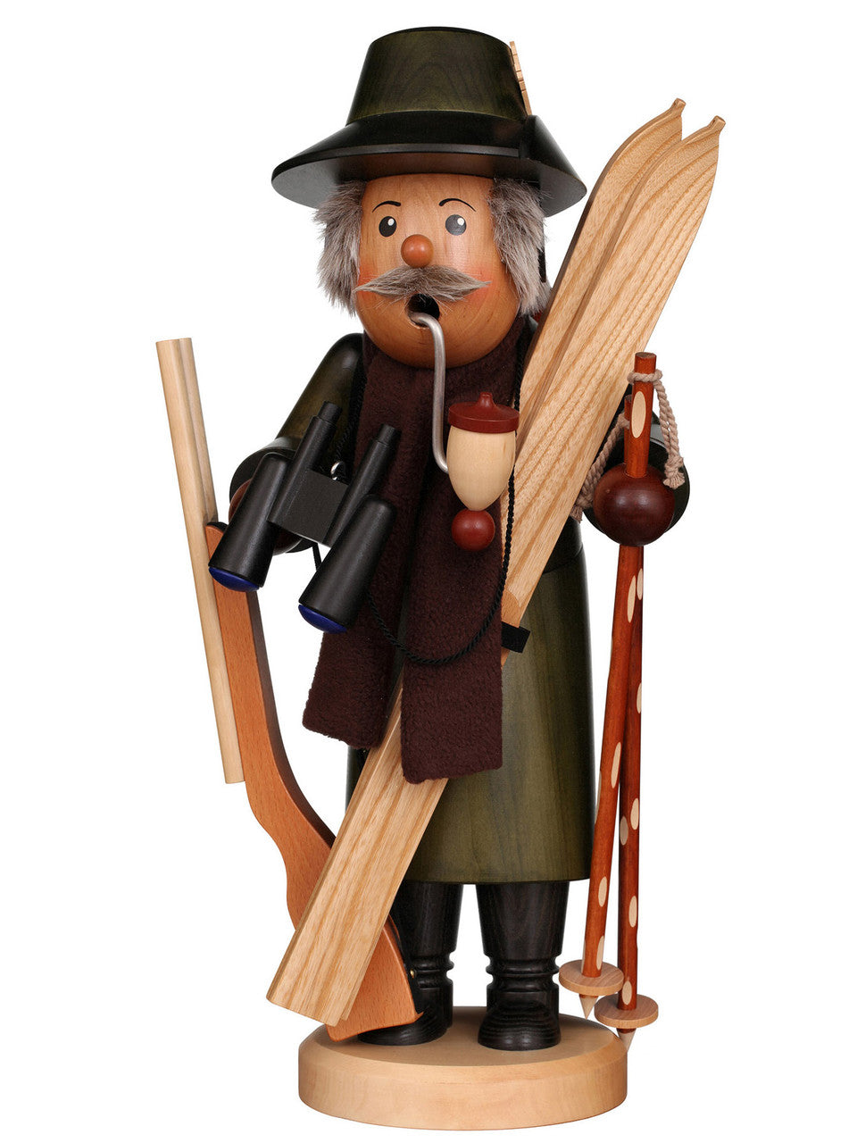 Hunter with Skis Smoker