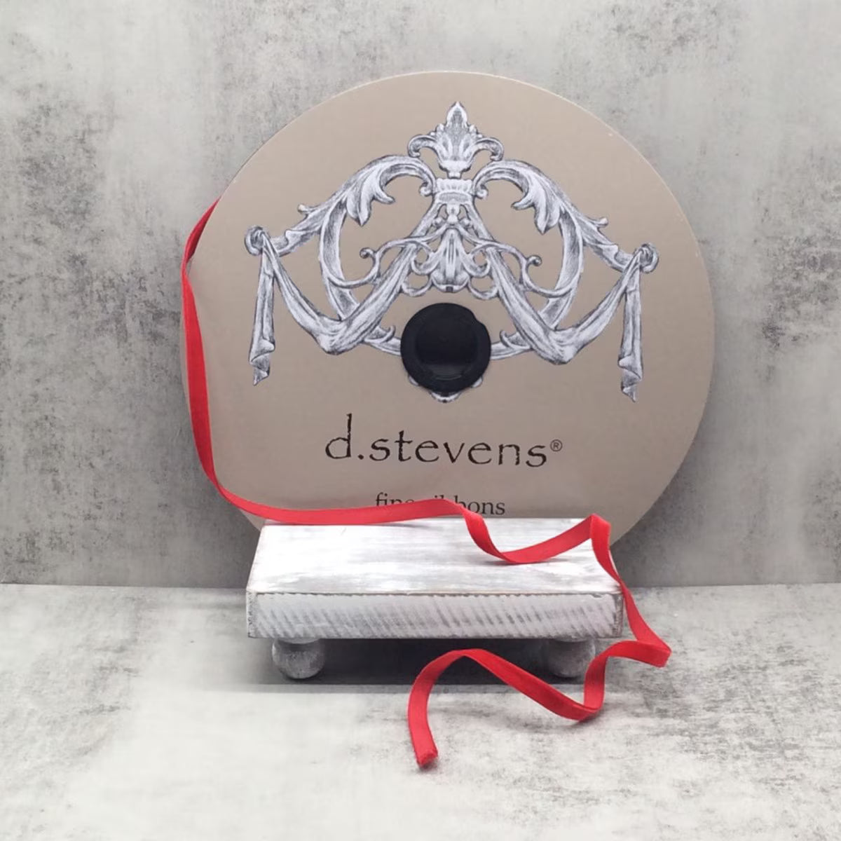 3/8"X50Yd Scarlet Velvet Ribbon