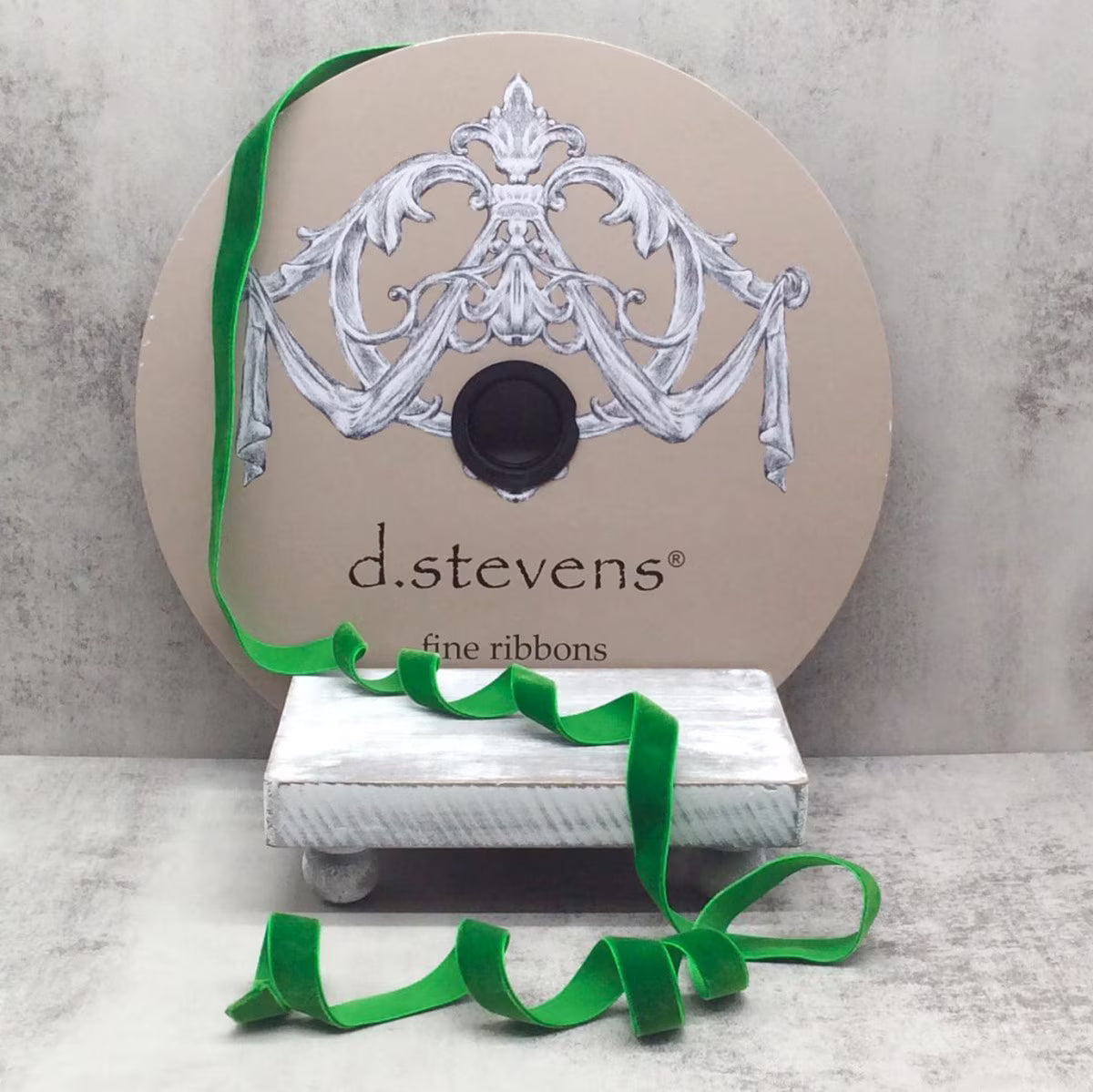 Ribbon Velvet 5/8"X50Yd Emerald Green