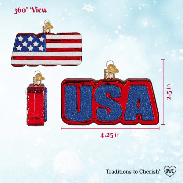 USA Flag Ornament