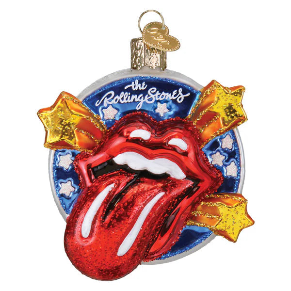 The Rolling Stones Tongue - Old World Christmas Ornament