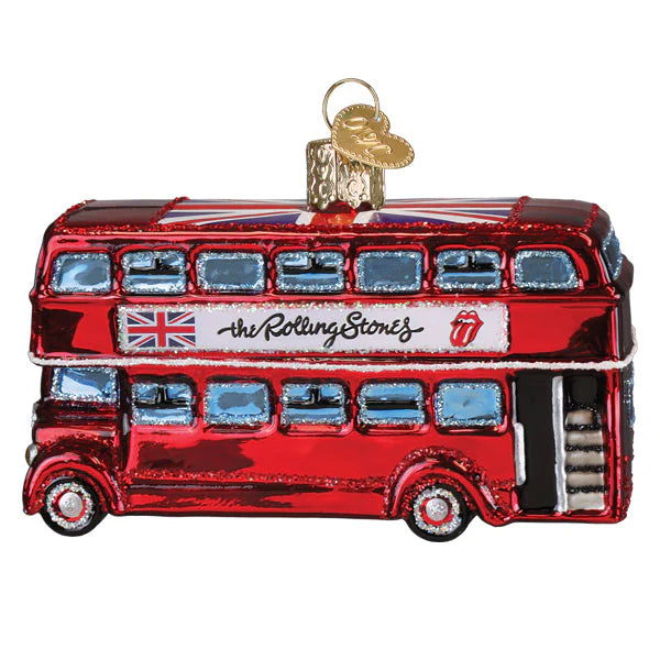 The Rolling Stones British Bus - Old World Christmas Ornament
