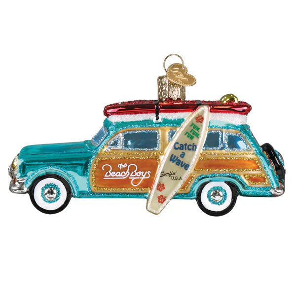 The Beach Boys Surfin Woody - Old World Christmas Ornament