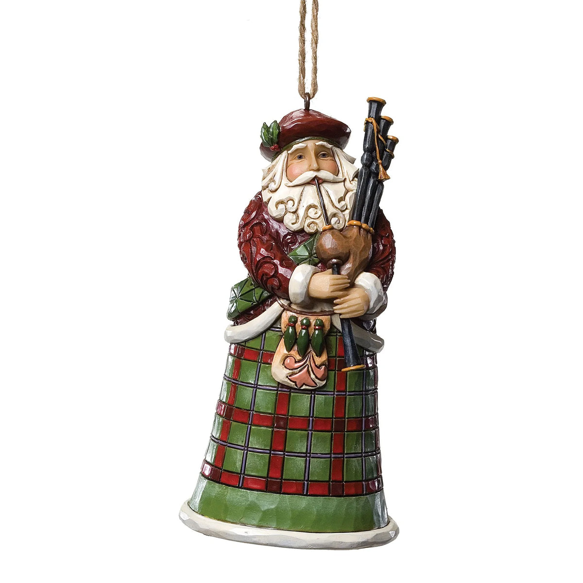 Scottish Santa Ornament- Jim Shore