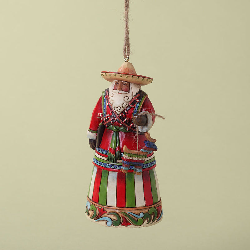 Jim Shore Heartwood Creek  Mexican Santa Ornament