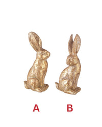 4.75" Gold Leaf Rabbit, Assorted