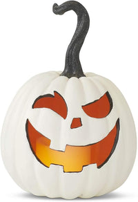 Jack O Lantern White with LED Medium