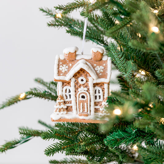 5" Prelit Gingerbread House Ornament Assorted