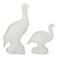 14" White Resin Turkey, Large