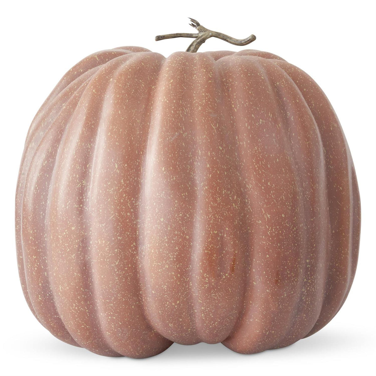 10" Brown &amp; Yellow Speckled Pumpkin