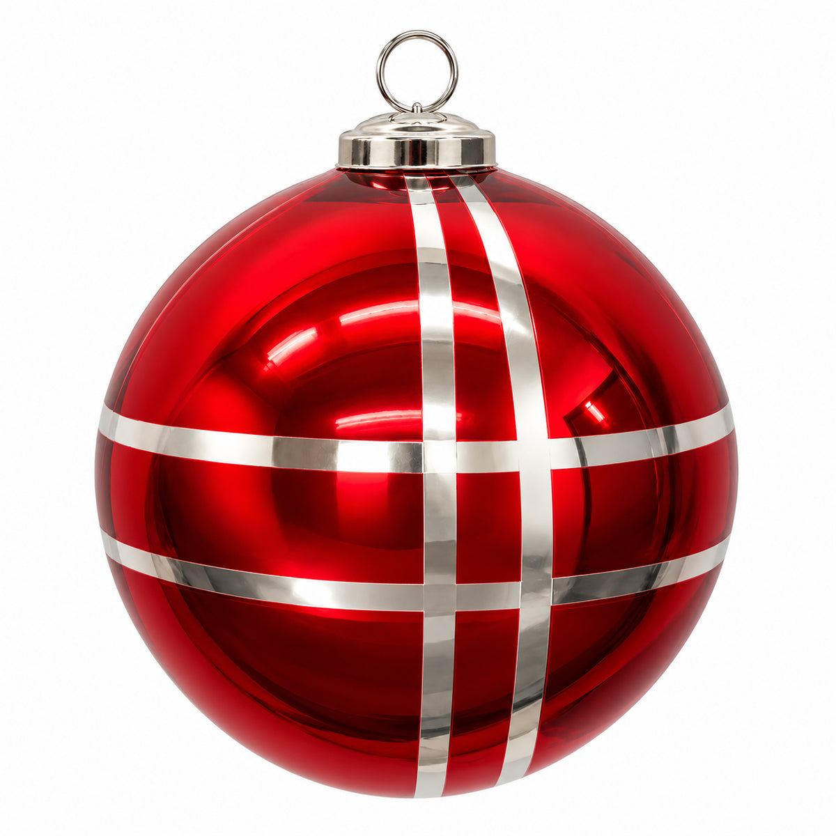 5" Red Plaid Ball