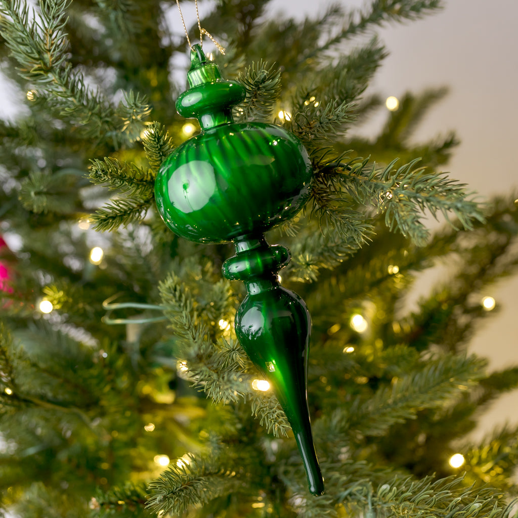 Finial Glass Blown Ornament - Thumbnail 2