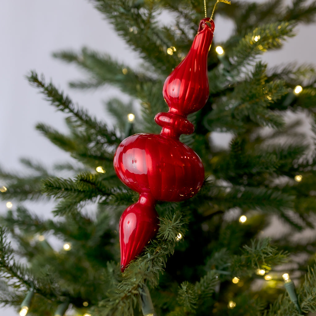 Finial Glass Blown Ornament