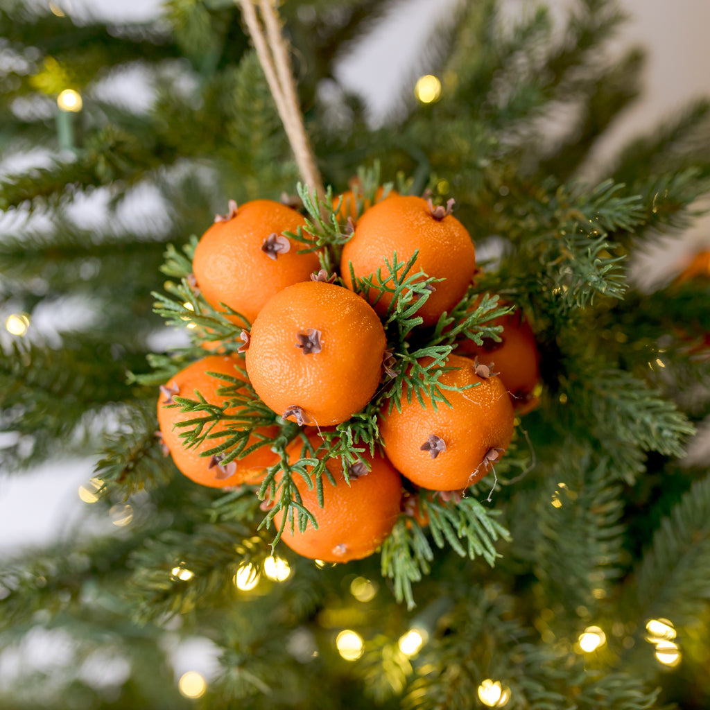 5" Pomander Orange Clove Pine Ornament