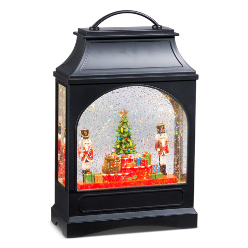 11" Waterglobe Lantern With Lights Nutcracker