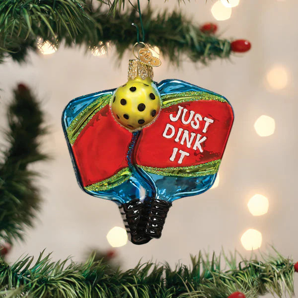 Pickleball Paddles - Old World Christmas Ornament