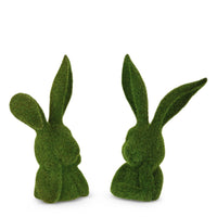 10" Moss Thinking Rabbit Bust, Assorted