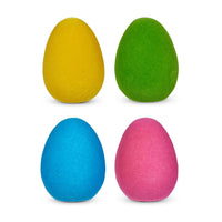 7" Bright Flocked Egg, Assorted