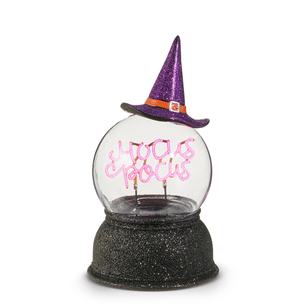 7.75" Lighted Neon Witchy Globe