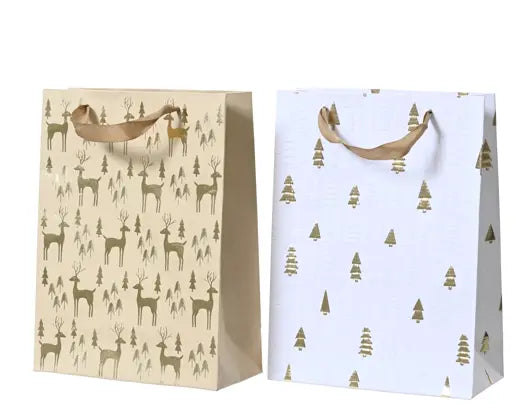 16" Deer/Trees Giftbag Paper, Assorted