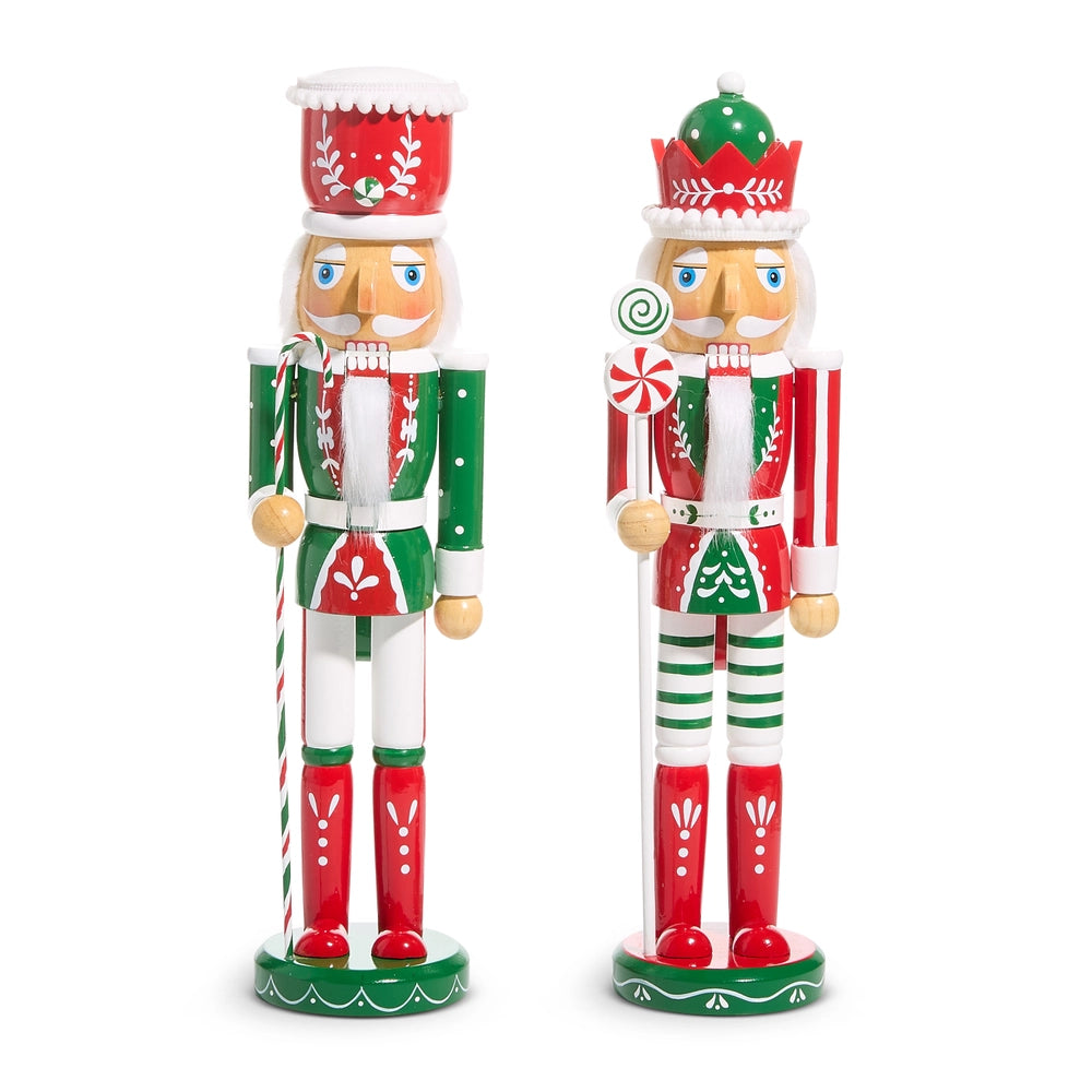15" Peppermint Nutcracker, Assorted