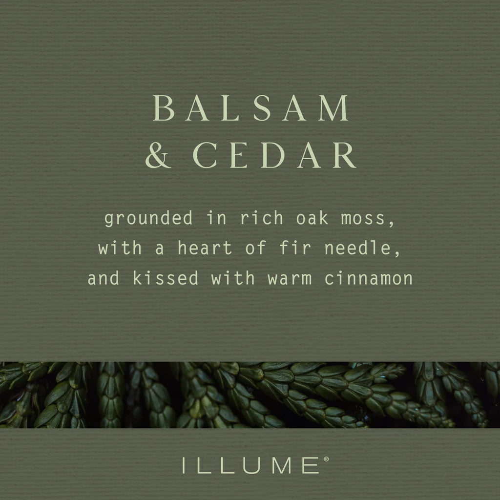 Balsam & Cedar Refillable Boxed Glass Candle