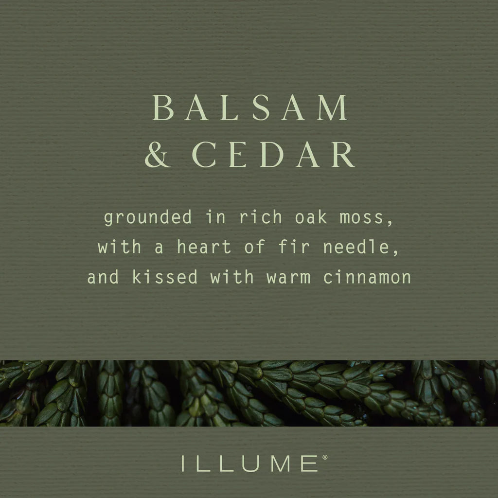 Balsam & Cedar Refillable Boxed Glass Candle