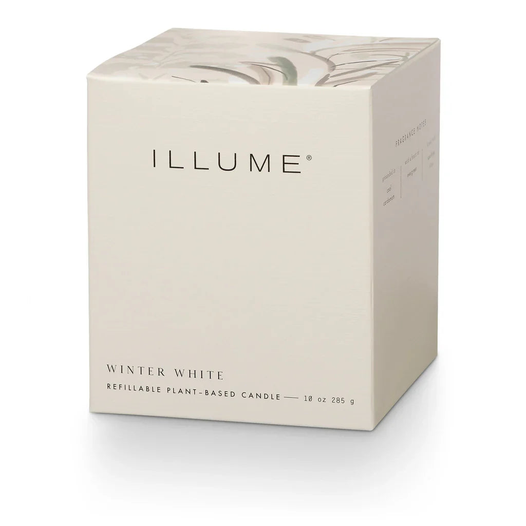 Winter White Refillable Boxed Glass Candle - Thumbnail 2