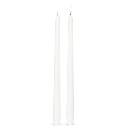 12.5" Raz, Ivory Taper Candles Set of 2