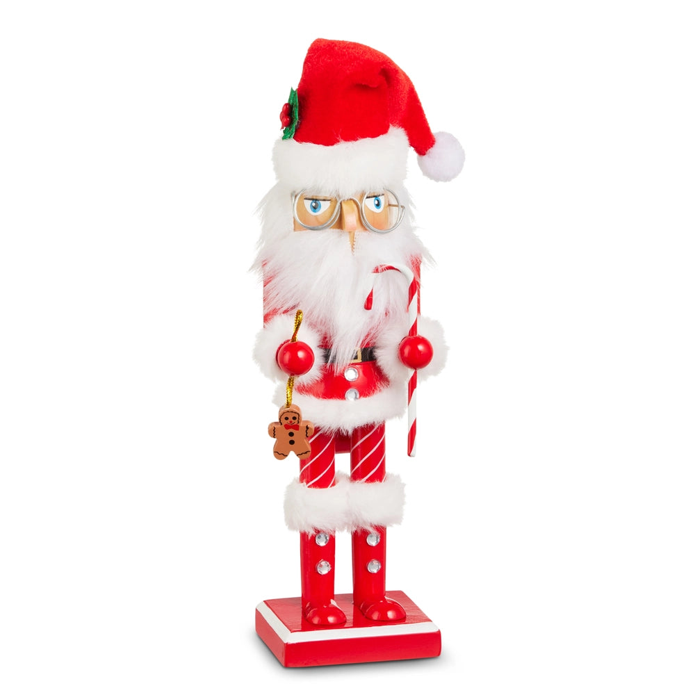 10.5" Red/White Santa Nutcracker