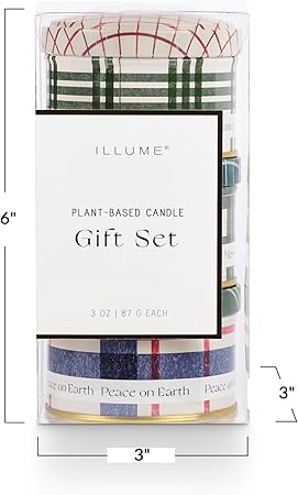 Tin Trio Balsam & Cedar Noble Holiday Set Candle